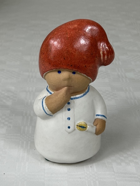 Lisa Larson. Figurin, Tomtenisse, K-Studion, signerad.
