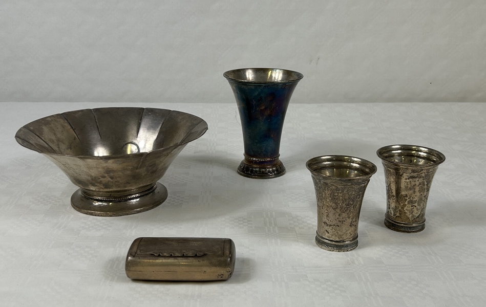 Silverföremål, 5 delar, 830/1000.