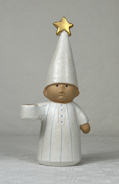 Lisa Larson. Figurin, "Stjärngosse", K-Studion, signerad.