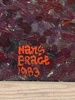 Hans Brage. "Blommande buske" Olja på duk, signerad och daterad 1983.