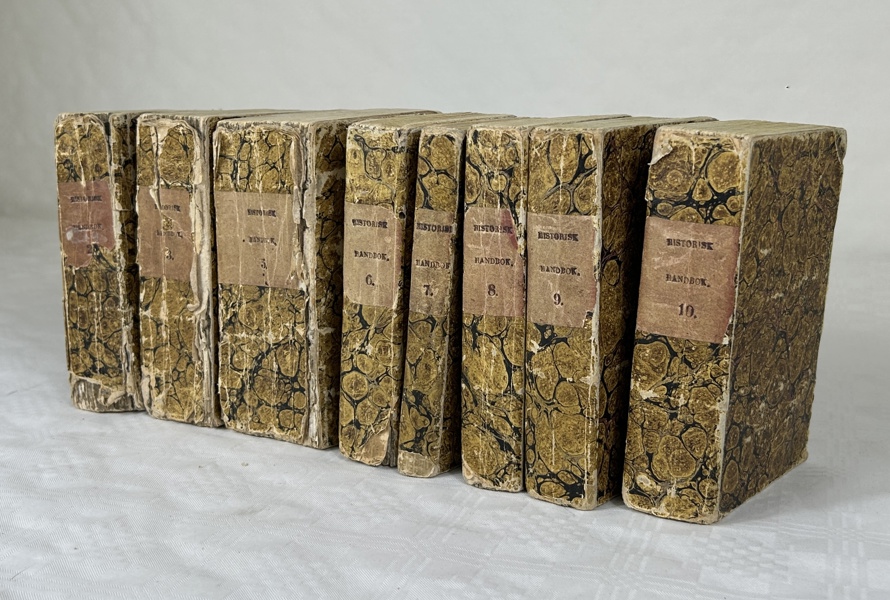 Handbok för fruntimmer, 8 delar, tryckt hos Carl Delén 1805-1814.