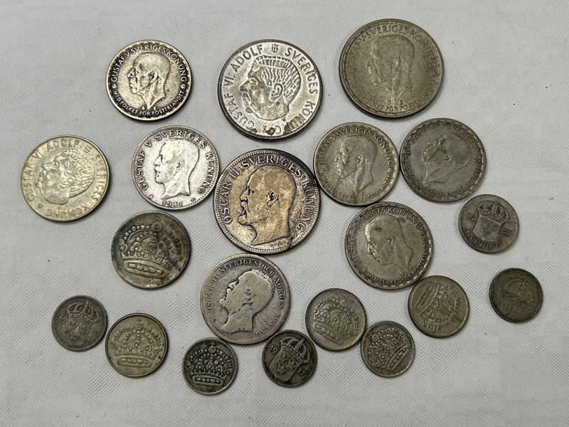 Silvermynt, Svenska.