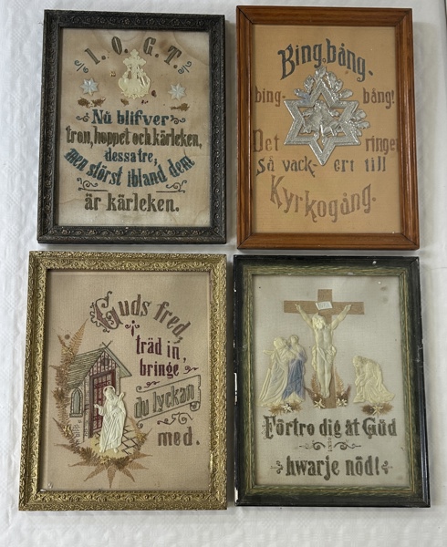 Religiösa Tavlor , 4 st, 18/1900-tal.