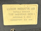 Stereo, Luxor, Dirigent 2200, med två högtalare.