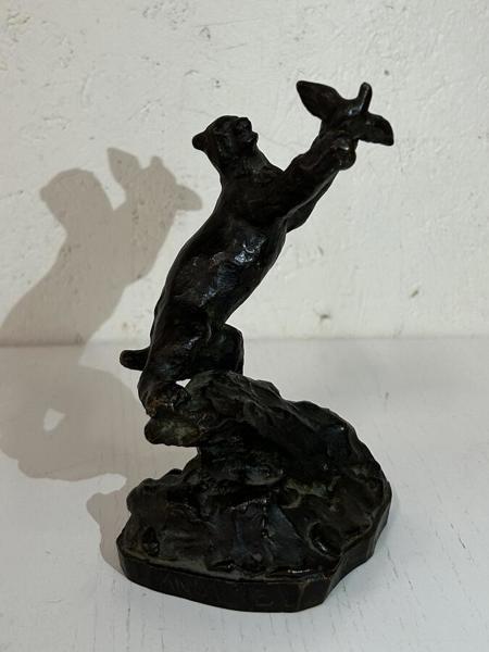 Arvid Knöppel Bronsskulptur Lokatt,  höjd 16 cm 