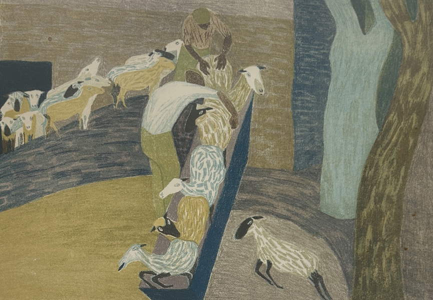 Catharina Nilsson. Färglitografi, signerad och numrerad 67/260.