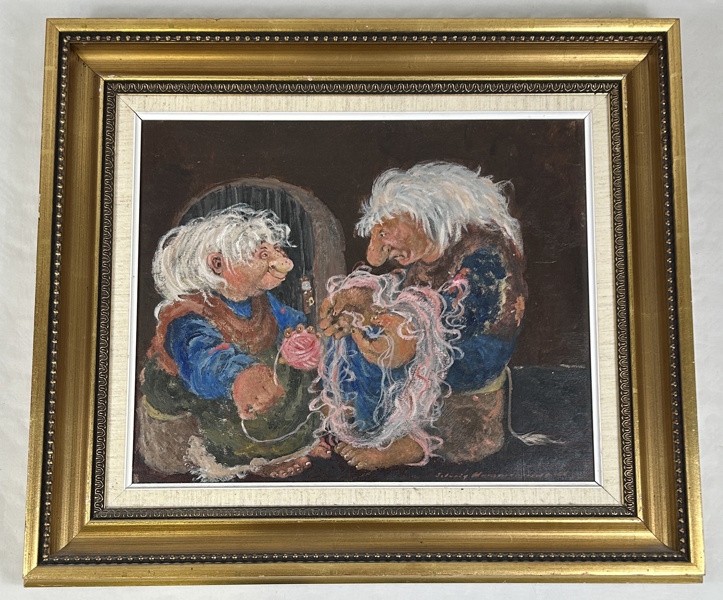 Solveig Hammarstedt. Olja på duk, signerad.