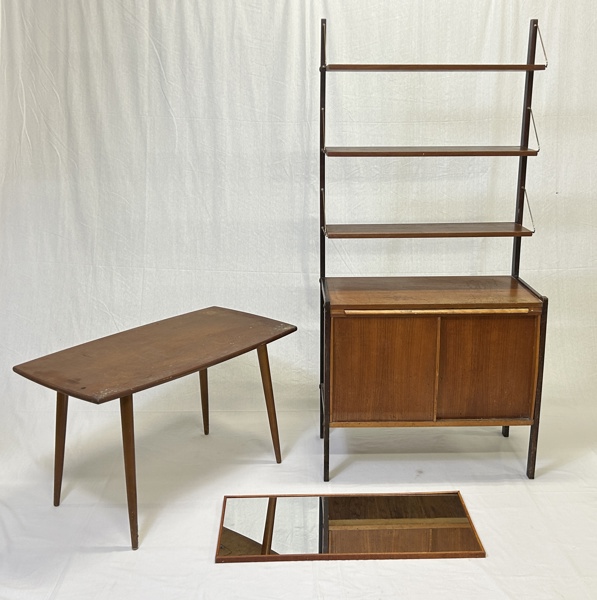 Parti möbler, teak, 1960/70-tal.
