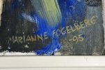 Marianne Fogelberg. Olja på duk, signerad och dater 1995.