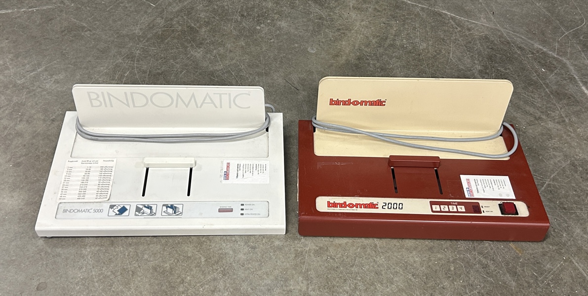 Bindomatic, 2 st, 2000 och 5000.