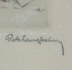 Otydlig signering. Färgetsning, Art Nouveau, signerad och daterad 1921.