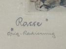Otydlig signering. Färgetsning, Art Nouveau, signerad och daterad 1921.