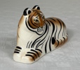 Lisa Larson. Figurin, "Greta", tiger för världsnaturfonden, K-Studion, signerad.