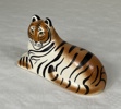 Lisa Larson. Figurin, "Greta", tiger för världsnaturfonden, K-Studion, signerad.