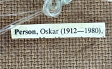 Oskar Person. Olja på pannå, signerad.