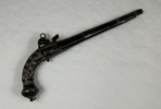 Flintlåspistol, Ottomansk/Turkisk, med silverinläggningar, 17/1800-tal.