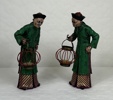Skulpturer, ett par, Kina.