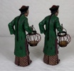 Skulpturer, ett par, Kina.