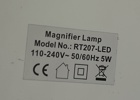 Förstoringslampa, RT207-led.