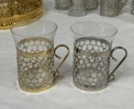 Irish Coffe glas, 25 st, med en bricka, 1900-talets slut.