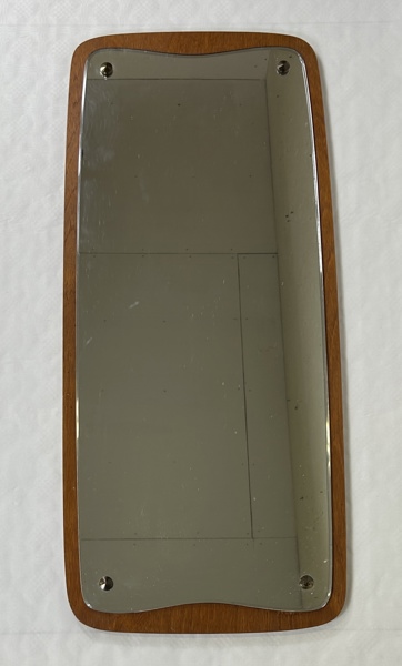 Spegel, teak, Fröseke AB Nybrofabriken, 1950-tal.