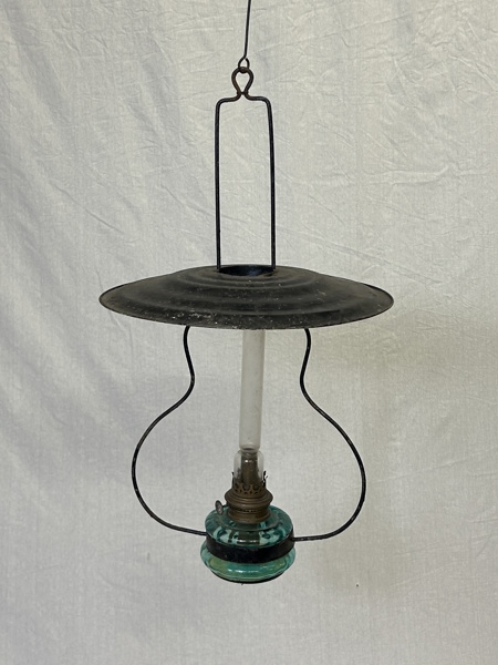 Torparlampa, fotogen, glas/metall.