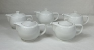 Tekannor, 5 st, porslin.