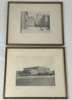 Gustaf Isander. Etsningar, 2 st, signerade.