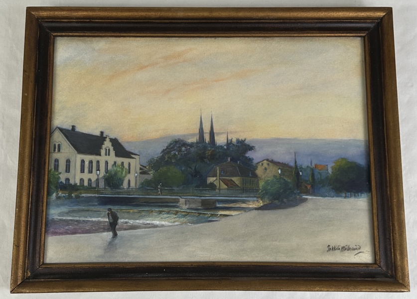 Pekkila Möllerswärd. Akvarell, signerad.