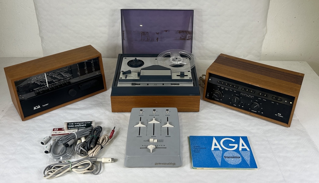 Stereo, samt tuner, 4 delar, 1900-tal.
