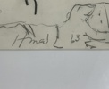Harald Lindberg blyertsteckningar, 2 st.