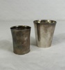 Silverbägare, 2 st, sterlingsilver.