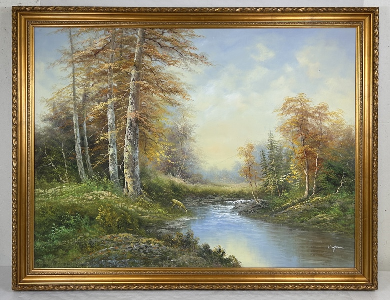 Eugene Kingman. Olja på duk, signerad, 1900-talets andra hälft.