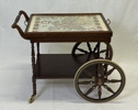 Serveringsvagn, bricka med karta, engelsk stil, 1900-tal.