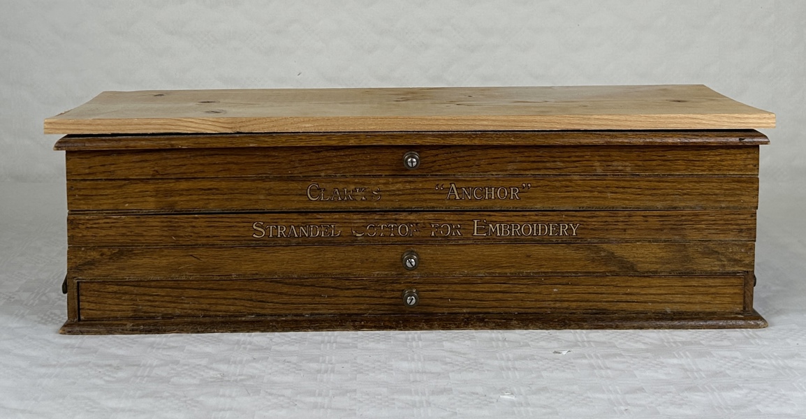 Sytrådsmonter, "Clarks Anchor", Storbritannien, 1900-tal.