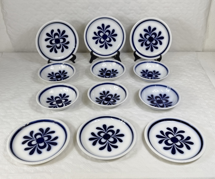 Matservisdelar, UE Gefle, "Blå blom".