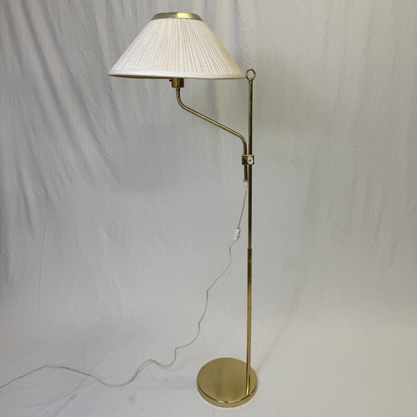 Golvlampa, mässing, höj och sänkbar, "Aneta", 1970 tal.