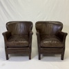 Clubfåtöljer, ett par, skinn "Professor" Artwood.