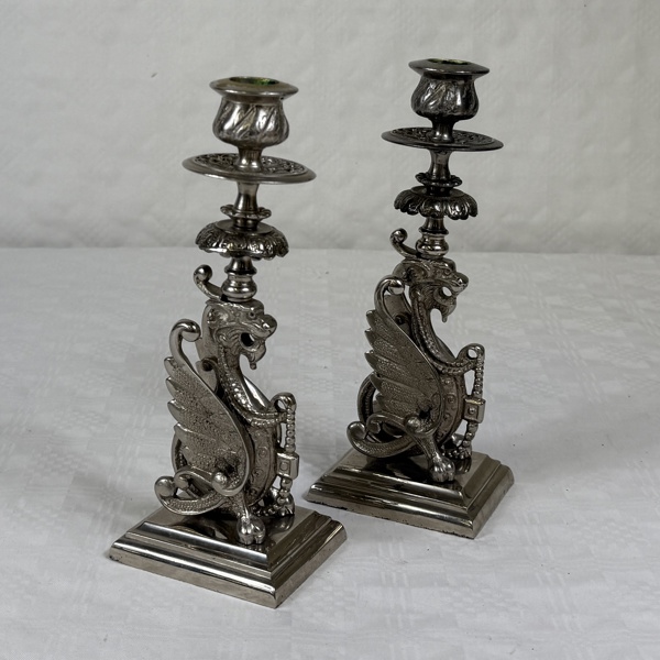 Ljusstakar, ett par, Björkboda Bruk.