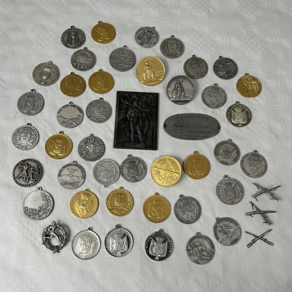 Medaljer i silver.