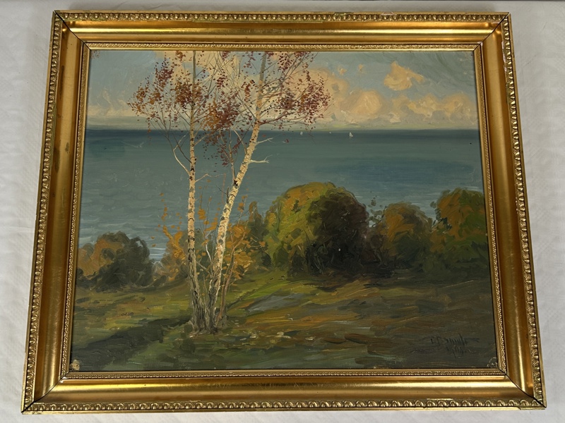 Carl Brandt. Olja på duk, signerad och daterad 1908.