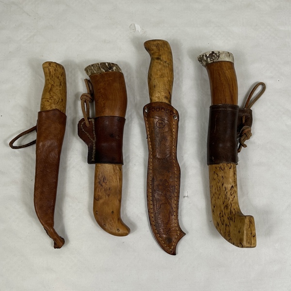 Knivar, 4 st, bla Brusletto.