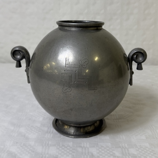 Vas, tenn, Art Deco, Edlunds Silverfabrik Stockholm, G8 1933.