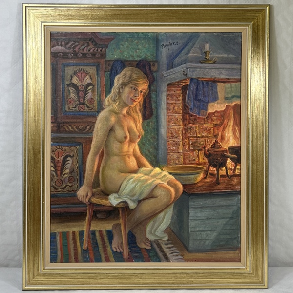 Per Hilding Perjons. Olja på duk, signerad.