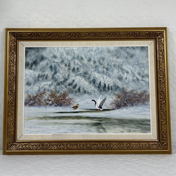 Henning Hougaard. Olja på duk, signerad.