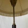 Golvlampa, läder/mässing, 1900-tal