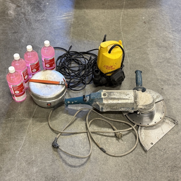 Vinkelslip, Bosch, och stormkök m.m.