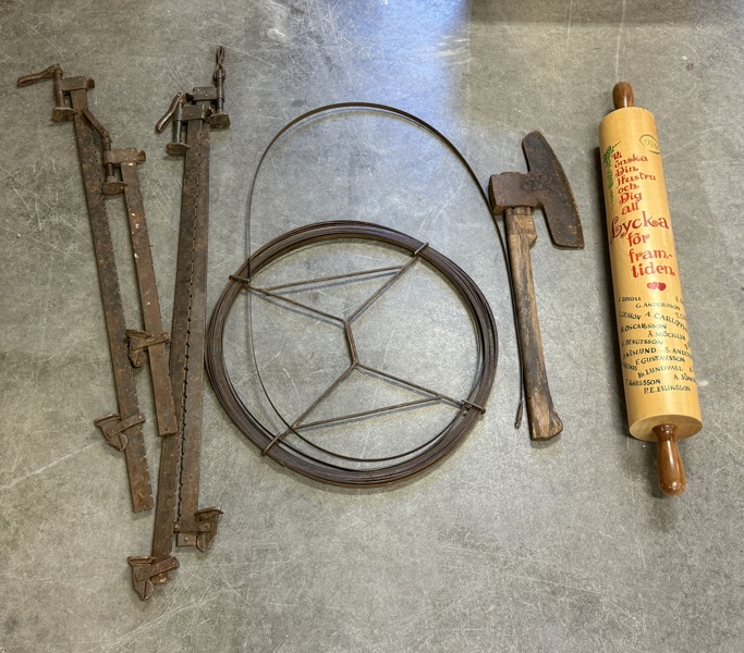 Bilyxa, limknektar, kavel och rensband.