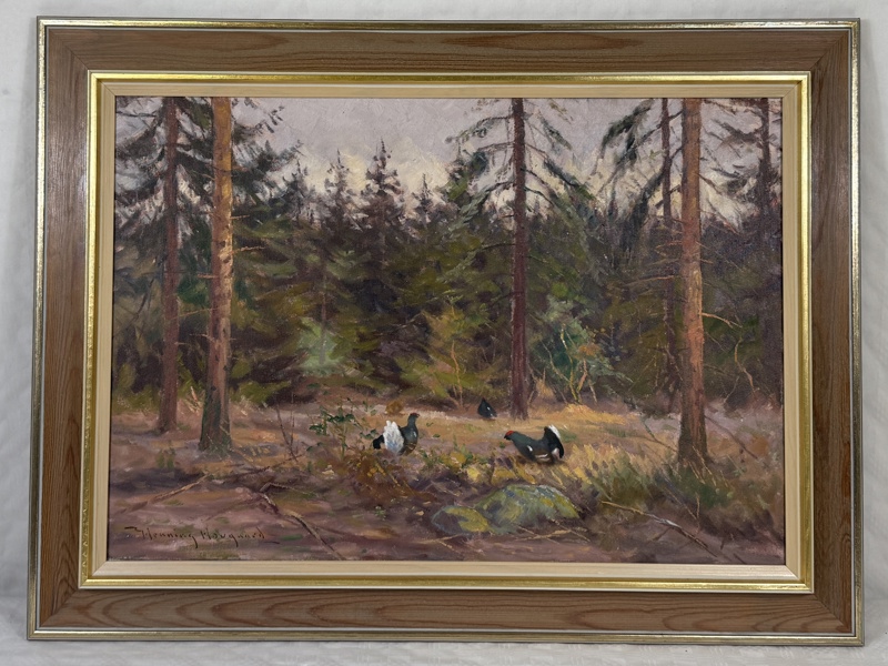 Henning Hougaard. Olja på duk, signerad.