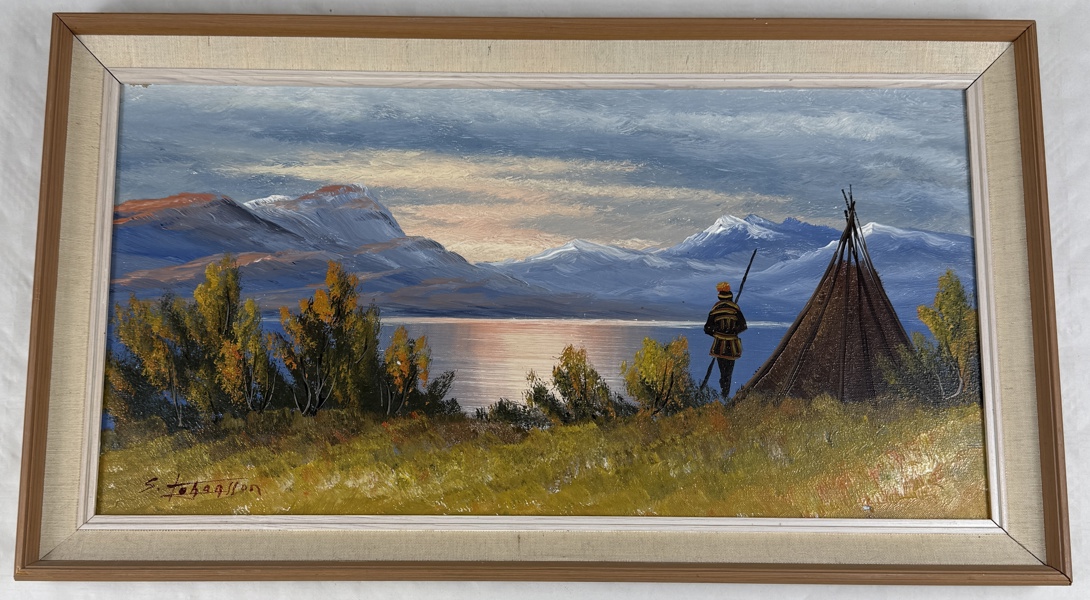 Sune Johansson. Olja på duk, signerad.